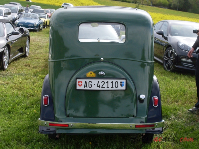 Austin Seven 1922-1939 (1934-1939 saloon), rear view
