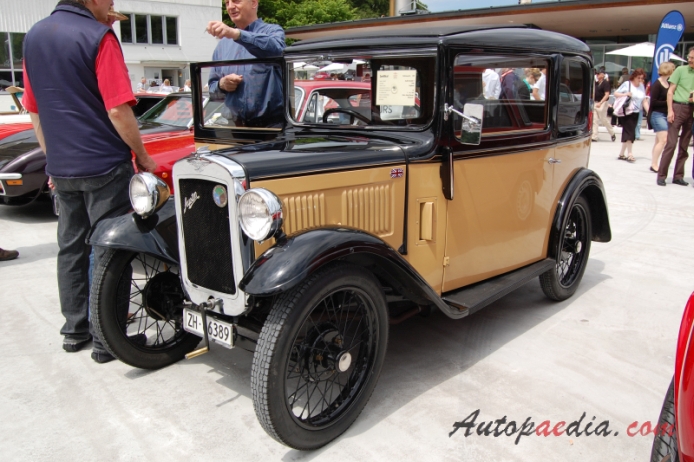 Austin Seven 1922-1939 (1934 saloon 2d), lewy przód