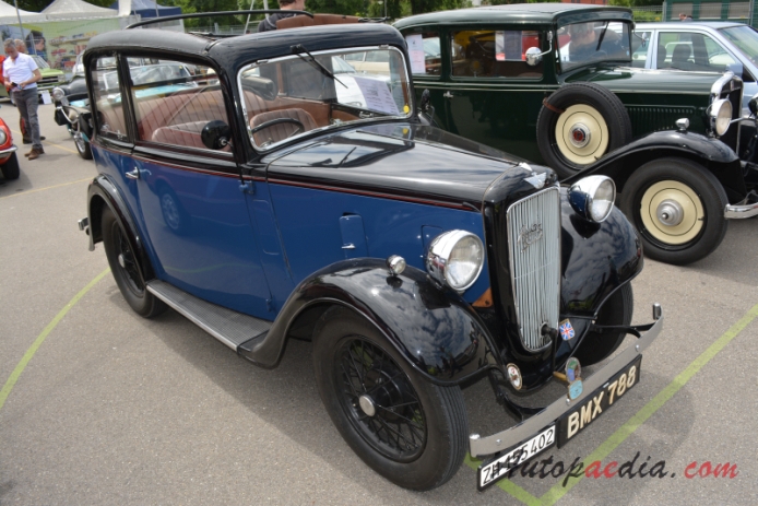 Austin Seven 1922-1939 (1935 Ruby cabriolet 2d), prawy przód