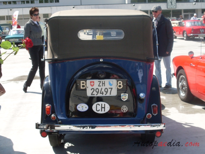 Austin Seven 1922-1939 (1935 Ruby cabriolet 2d), rear view