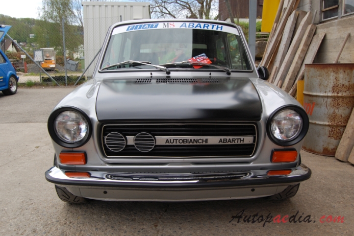 Autobianchi A112 3rd series 1975-1977 (1975 Abarth), front view