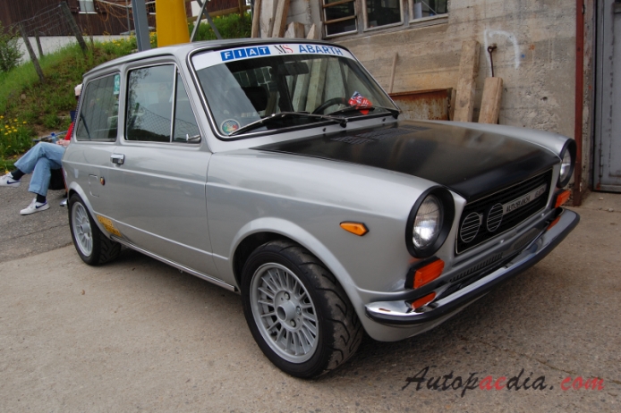 Autobianchi A112 3rd series 1975-1977 (1975 Abarth), right front view