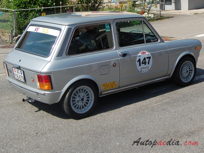 Autobianchi A112 3rd series 1975-1977 (1975 Abarth), right rear view