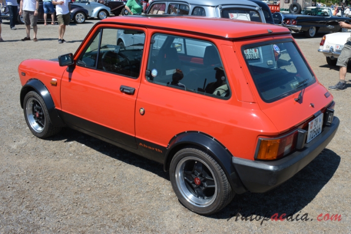 Autobianchi A112 6th series 1982-1986 (Abarth 70HP),  left rear view