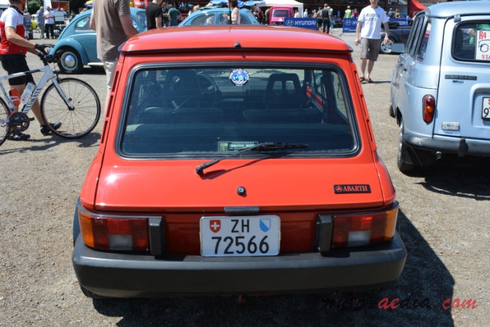 Autobianchi A112 6th series 1982-1986 (Abarth 70HP), rear view