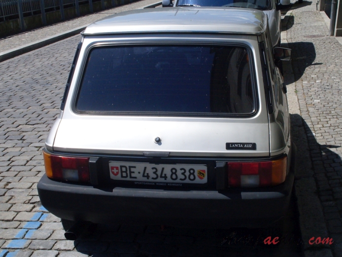 Autobianchi A112 6. series 1982-1986 (Lancia A112), tył