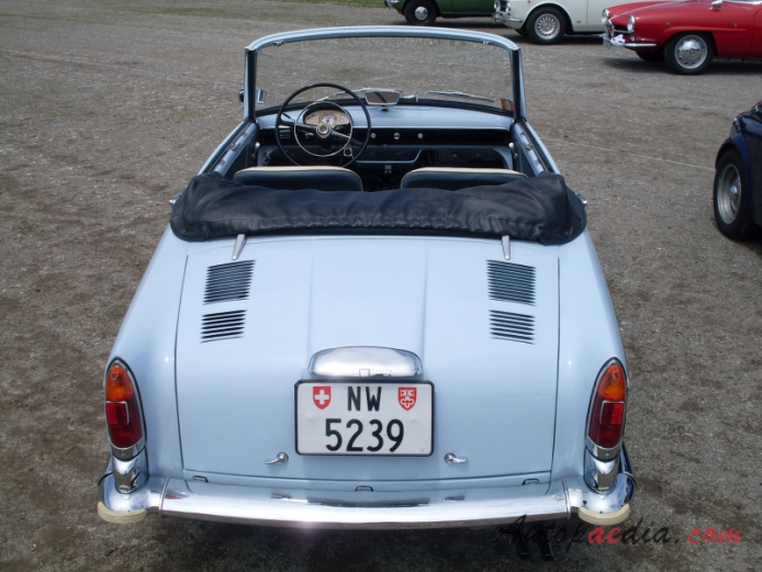 Autobianchi Bianchina 1957-1969 (1960-1969/cabriolet), rear view