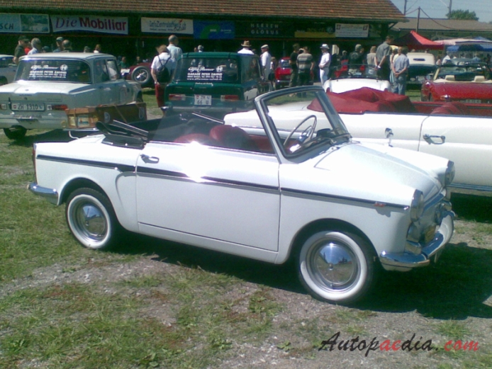Autobianchi Bianchina 1957-1969 (1960-1969/cabriolet), right side view