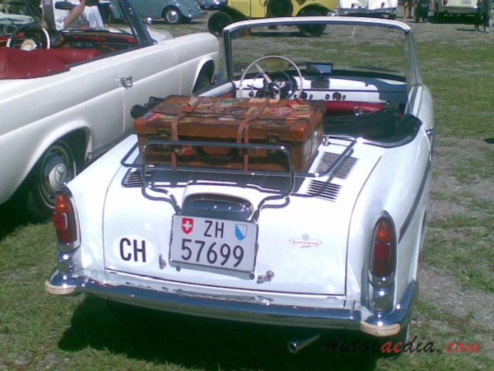 Autobianchi Bianchina 1957-1969 (1960-1969/cabriolet), tył