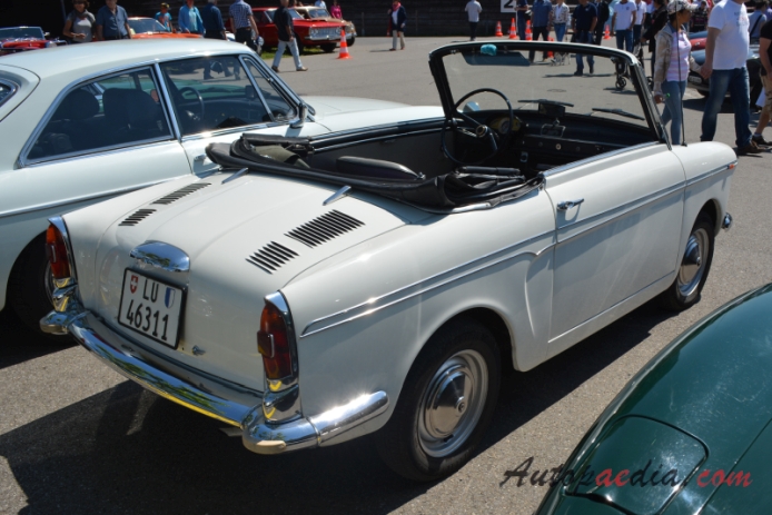 Autobianchi Bianchina 1957-1969 (1960-1969/cabriolet), right rear view