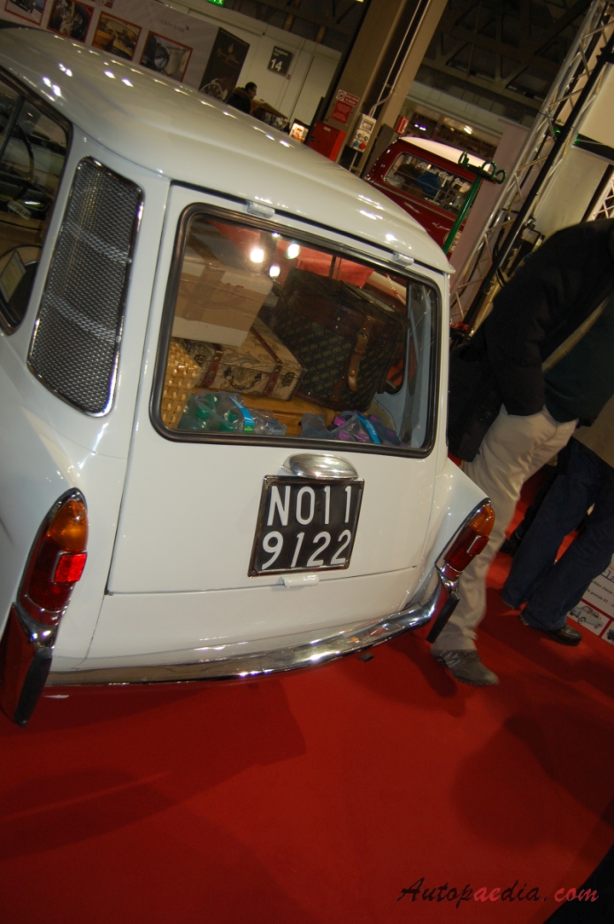 Autobianchi Bianchina 1957-1969 (1962 Panoramica 3d), rear view