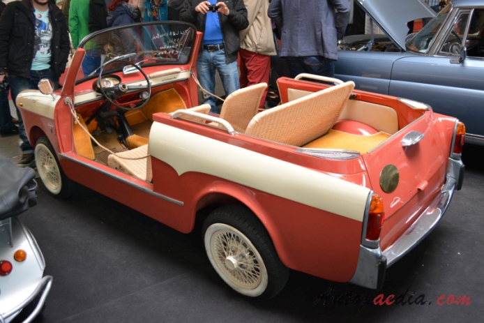 Autobianchi Bianchina 1957-1969 (1964 Ghia Jolly),  left rear view