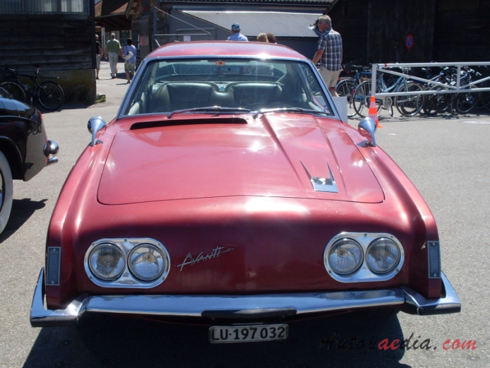 Avanti II 1965-1992 (1965-1982 Coupé 2d), front view