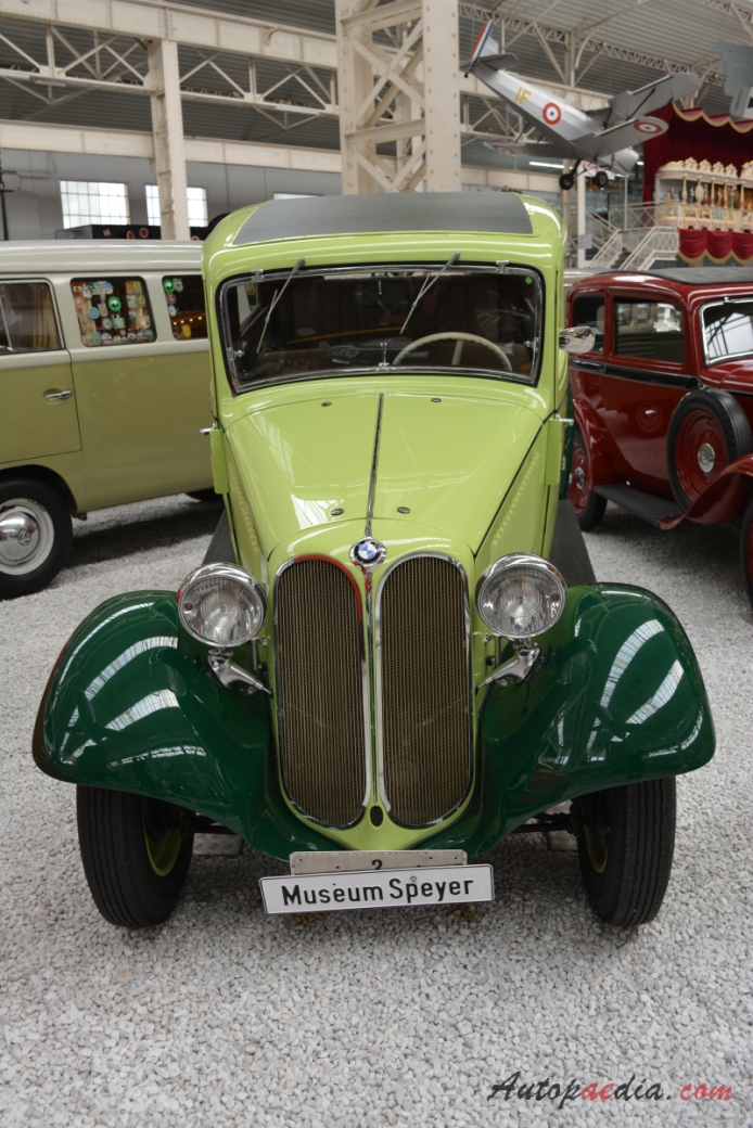 BMW 309 1934-1936 (1934 saloon 2d), przód