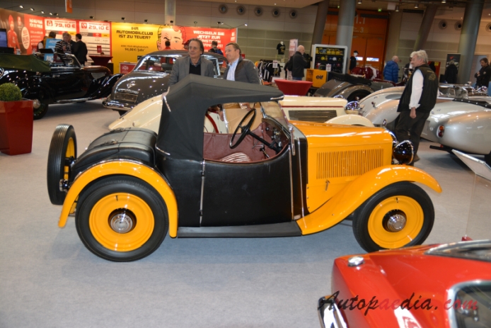 BMW 3/20 1932-1934 (1933 AM4 Ludwig Weinberger Karosseriebau cabrio 2d), prawy bok