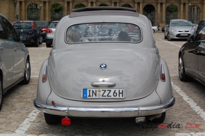 BMW 501 1952-1958 (saloon 4d), tył