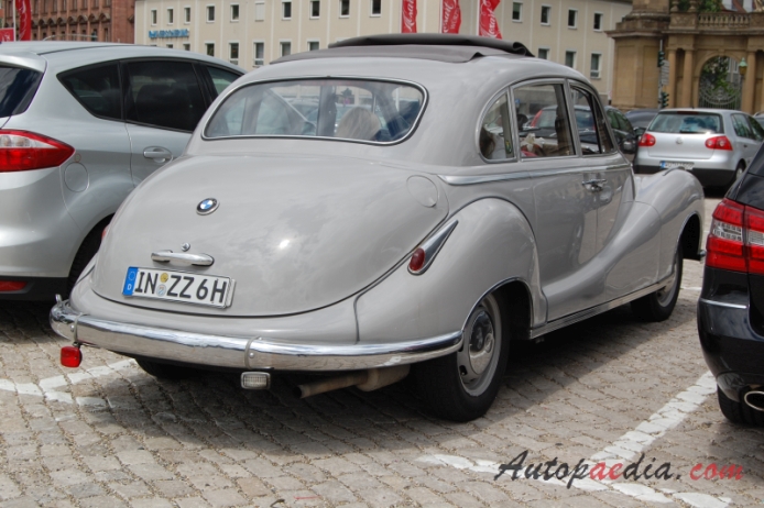 BMW 501 1952-1958 (saloon 4d), right rear view