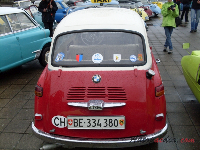 BMW 600 1957-1959 (1958), rear view