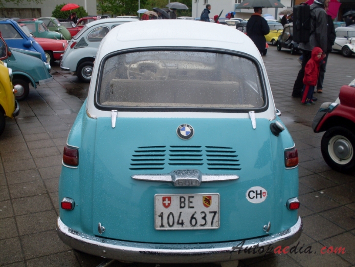 BMW 600 1957-1959 (1958), rear view