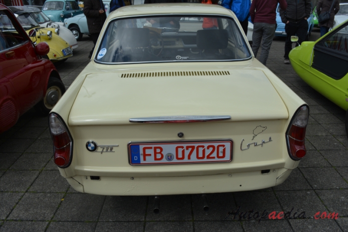 BMW 700 1959-1965 (1961 Coupé 2d), rear view