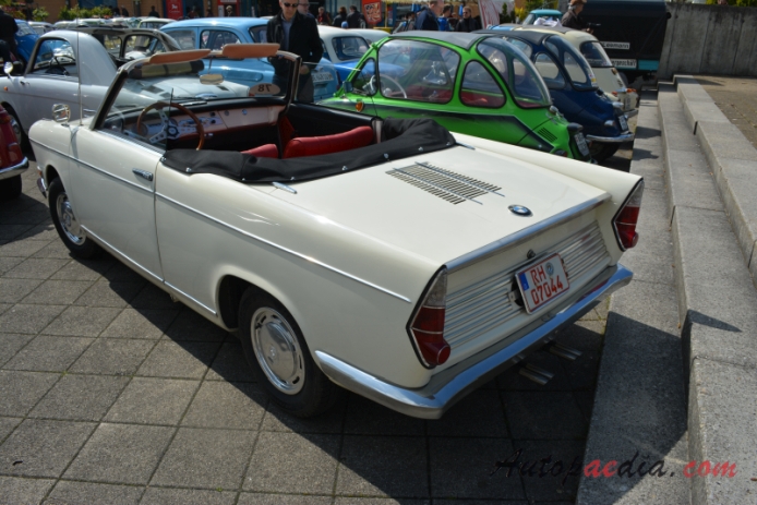 BMW 700 1959-1965 (1962 cabriolet 2d), lewy tył