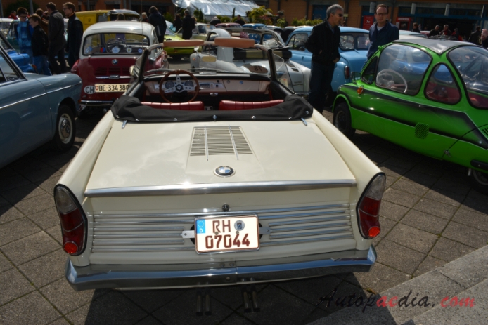 BMW 700 1959-1965 (1962 cabriolet 2d), rear view