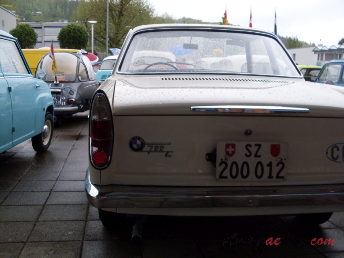 BMW 700 1959-1965 (1963 Coupé 2d), rear view