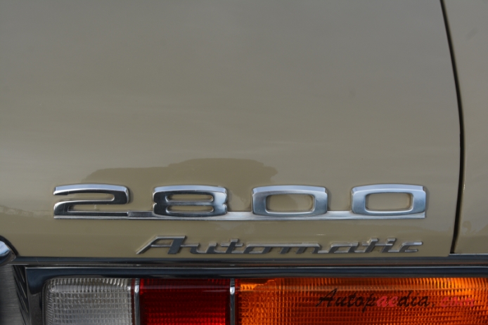 BMW E3 (New Six) 1968-1977 (1968-1971 2800 sedan 4d), rear emblem  