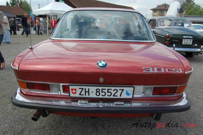 BMW E9 1968-1975 (1971-1975 3.0 CSi), rear view