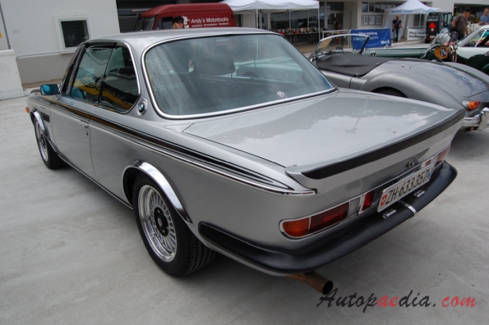 BMW E9 1968-1975 (1974 3L Alpina CSL),  left rear view