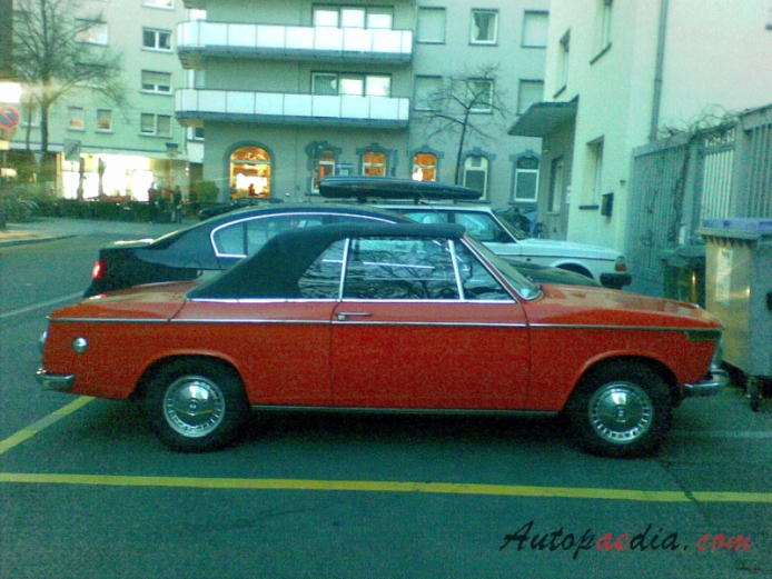 BMW Neue Klasse 1962-1977 (1968-1971 2002 cabriolet 2d), right side view