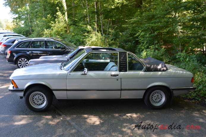 BMW E21 (Series 3 1st generation) 1975-1983 (1978-1979 320 Baur cabriolet 2d), left side view