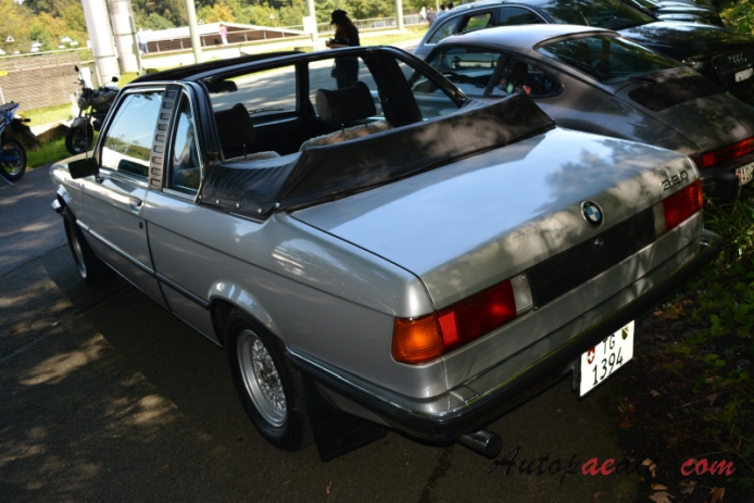 BMW E21 (Series 3 1st generation) 1975-1983 (1978-1979 320 Baur cabriolet 2d),  left rear view