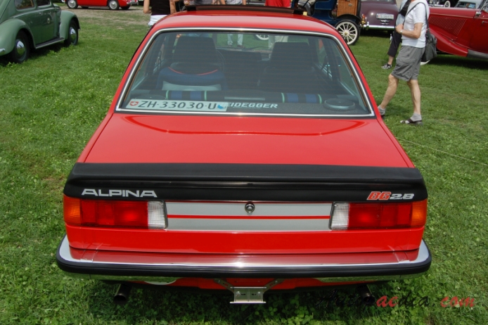 BMW E21 (Series 3 1. generacja) 1975-1983 (1978-1979 Alpina B6 2.8 sedan 2d), tył