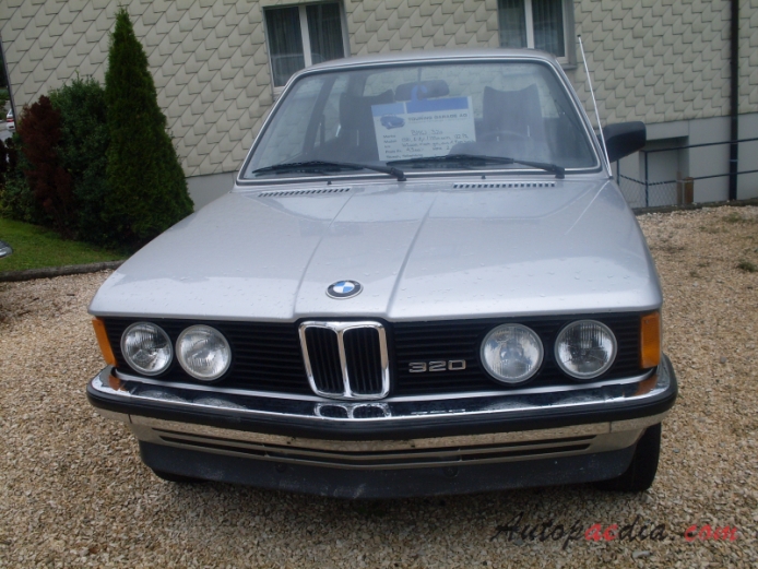 BMW E21 (Series 3 1st generation) 1975-1983 (1981 320 sedan 2d), front view