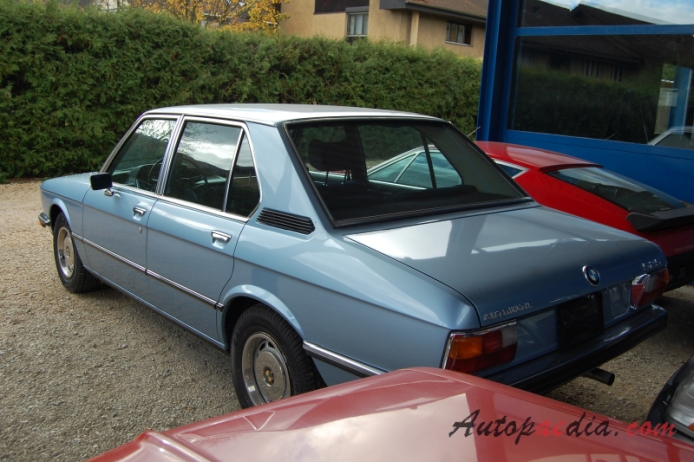 BMW E12 (1st generation Series 5) 1972-1981 (1976 525 sedan 4d),  left rear view