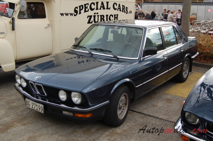 BMW E28 (2. generacja Series 5) 1981-1988 (1986 528i sedan 4d), lewy przód
