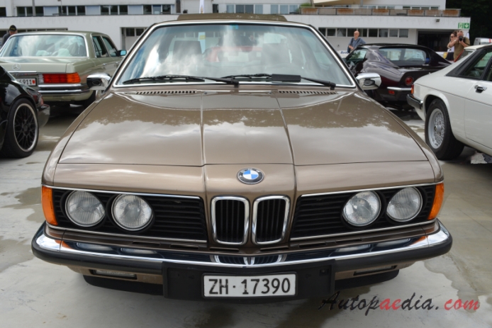 BMW E24 (1st generation Series 6) 1976-1989 (1982-1987 Coupé 2d), front view
