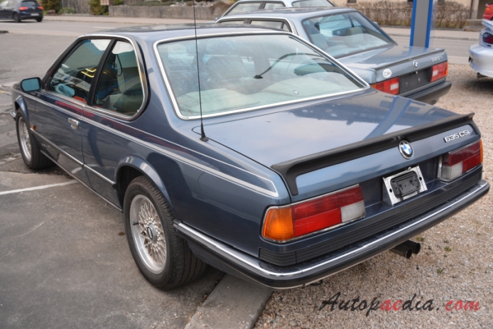 BMW E24 (1st generation Series 6) 1976-1989 (1984 635 CSi),  left rear view