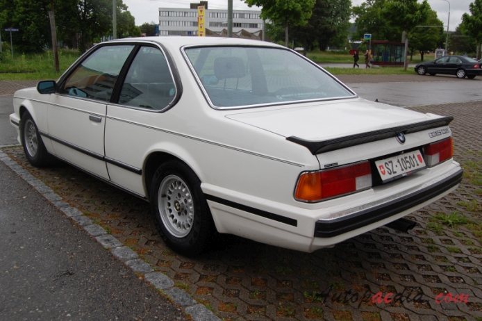 BMW E24 (1st generation Series 6) 1976-1989 (1987-1989 635 CSi Coupé 2d),  left rear view