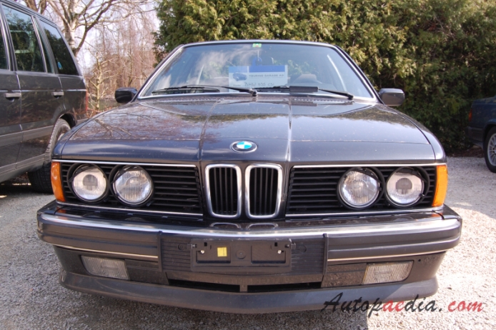 BMW E24 (1st generation Series 6) 1976-1989 (1987 635 CSI), front view