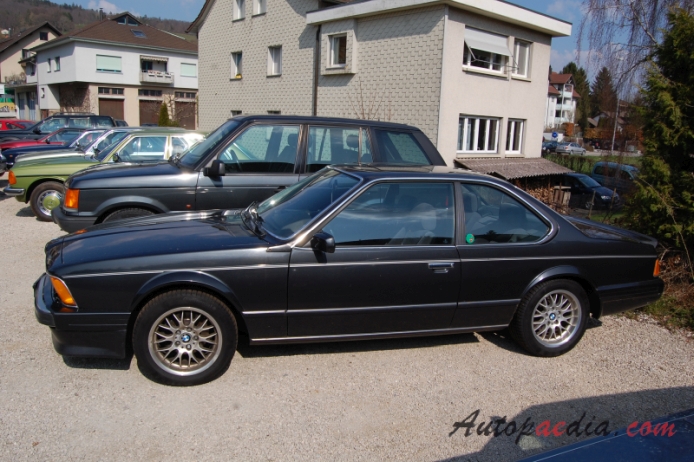 BMW E24 (1st generation Series 6) 1976-1989 (1987 635 CSI), left side view