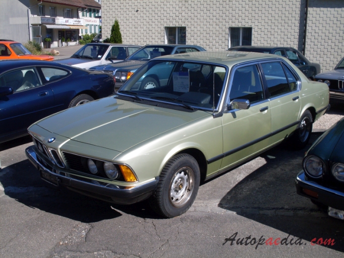 BMW E23 (1st generation series 7) 1977-1986 (1979 728 sedan 4d), left front view