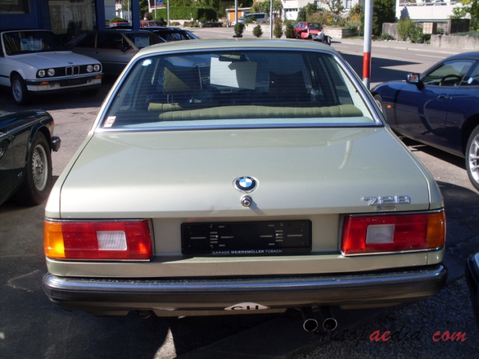 BMW E23 (1st generation series 7) 1977-1986 (1979 728 sedan 4d), rear view