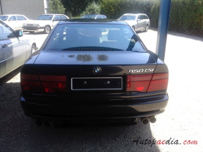BMW E31 (Series 8) 1989-1999 (1992 850CSi), tył