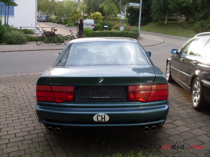 BMW E31 (Series 8) 1989-1999 (1994 840Ci), rear view