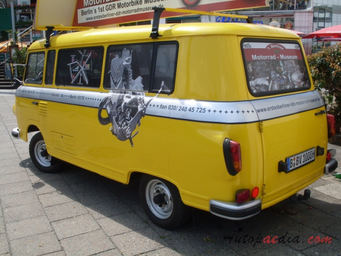 Barkas B 1000 1961-1991 (van), lewy tył