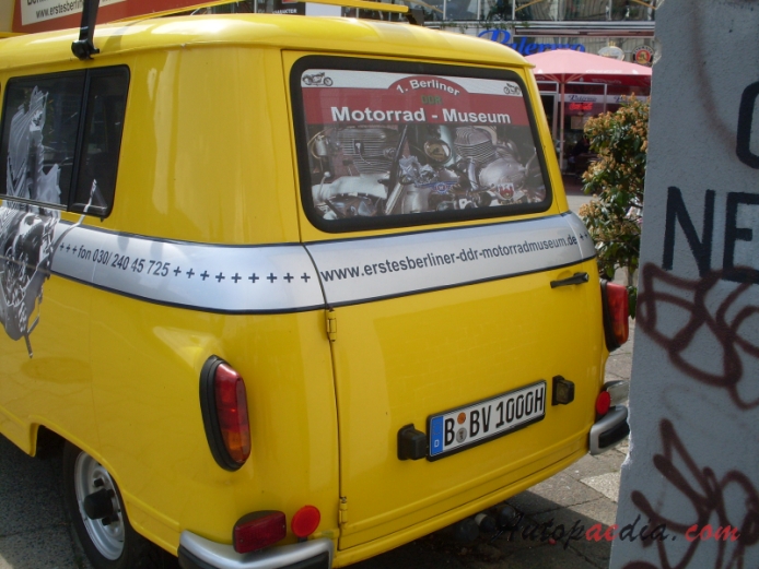Barkas B 1000 1961-1991 (van), rear view