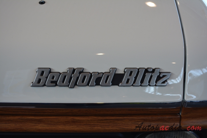 Bedford Blitz 1973-1988 (1981 Hymer Mobil), rear emblem  