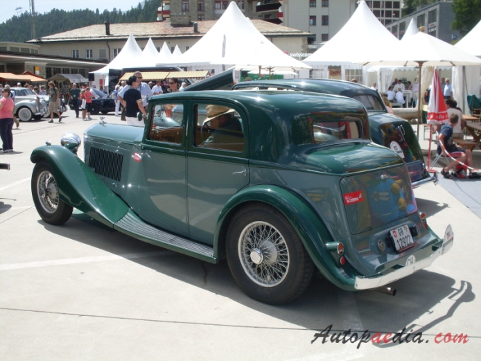Bentley 3.5 Litre 1933-1939 (1934 Sports Saloon by Hooper),  left rear view